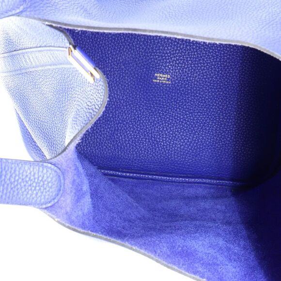 Hermes Picotin Lock Bag Clemence GM Blue - Picture 5 of 9